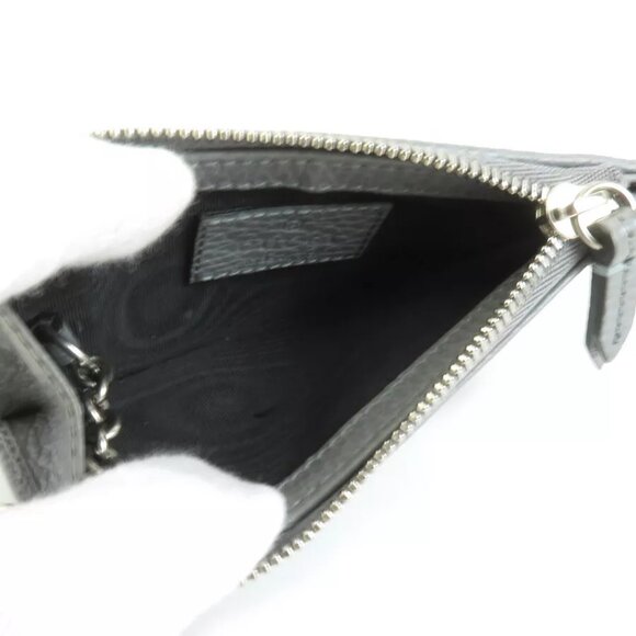 GUCCI GG Marmont Key Case Gray Leather/Silvertone - Picture 4 of 8